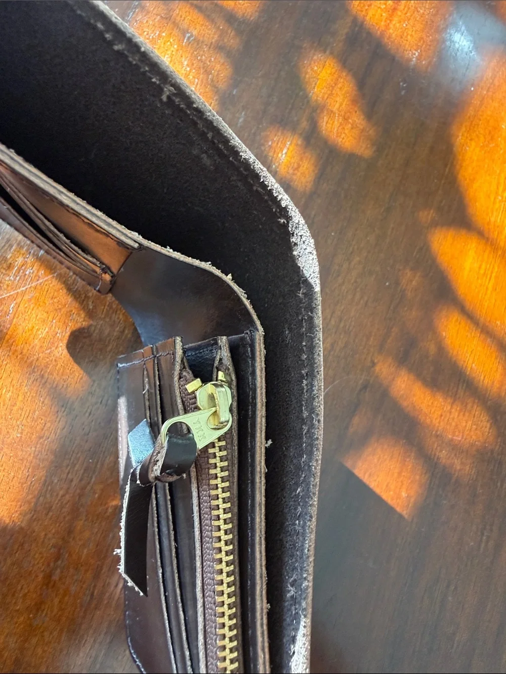 Kawatako brown chocolate UK bridle leather wallet